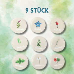 9er-Set Wildkräuter Magnete