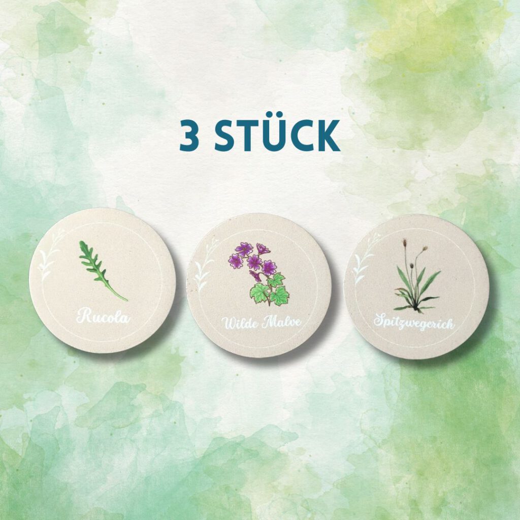 3er-Set Wildkräuter Magnete